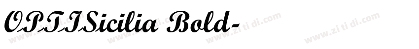OPTISicilia Bold字体转换